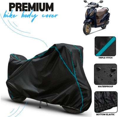 Kishori Enterprises Waterproof Two Wheeler Cover for Honda(Activa 6G, Black)