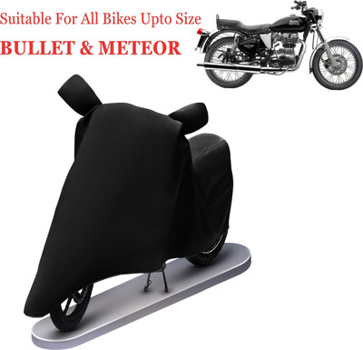 vyas Two Wheeler Cover for Royal Enfield(Bullet 350, Black)