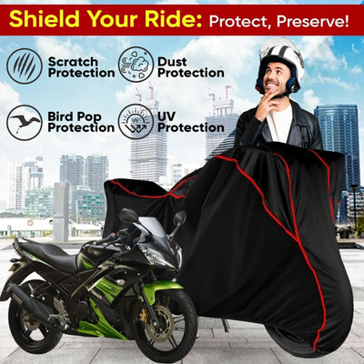 Shiv Kanha Waterproof Two Wheeler Cover for Yamaha(R15, Black)