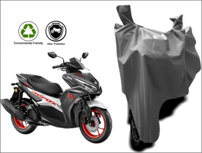 MMSSTAR Waterproof Two Wheeler Cover for Yamaha(Aerox 155 Maxi BS6, Grey)