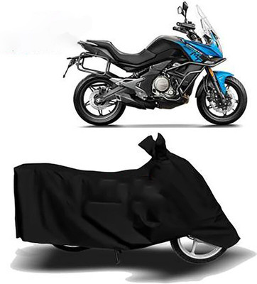 DeepShakshi AUTOMOTIVE Waterproof Two Wheeler Cover for CFMoto(650MT, Black)