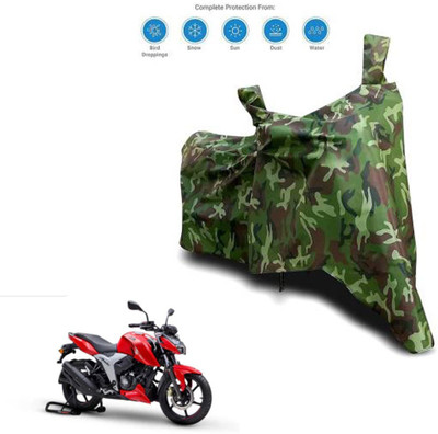 Aamaya Store Waterproof Two Wheeler Cover for TVS(Apache RTR 160 4V, Green)
