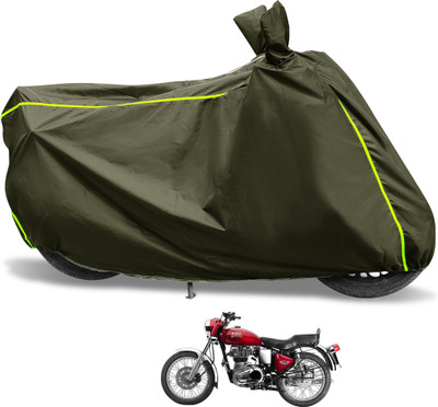 Euro Care Waterproof Two Wheeler Cover for Royal Enfield(Twin spark, Green)