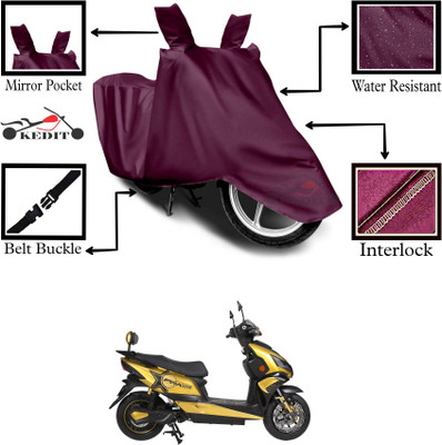 KEDIT Two Wheeler Cover for Okinawa(Praise, Maroon)