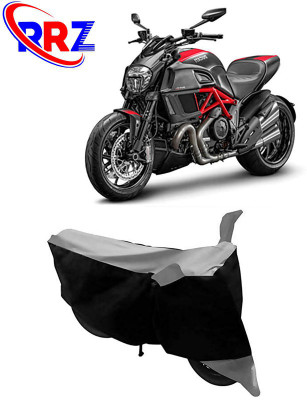 RRZ Waterproof Two Wheeler Cover for Ducati(Diavel, Black, Grey)