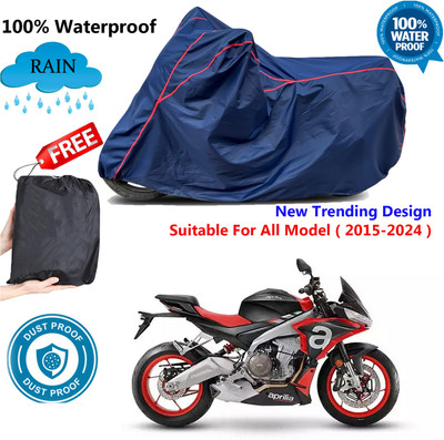 AUTOCAD Waterproof Two Wheeler Cover for Aprilia(Blue, Red)