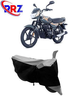 RRZ Waterproof Two Wheeler Cover for Bajaj(CT100, Black, Grey)