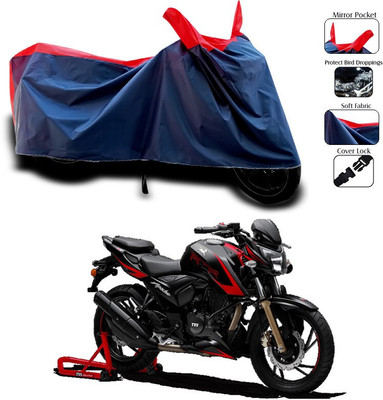 DeepShakshi AUTOMOTIVE Waterproof Two Wheeler Cover for TVS(Red)