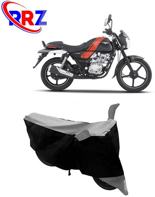 RRZ Waterproof Two Wheeler Cover for Bajaj(V12, Black, Grey)