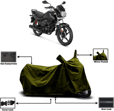 Amexride Two Wheeler Cover for Hero(Passion Pro, Green)