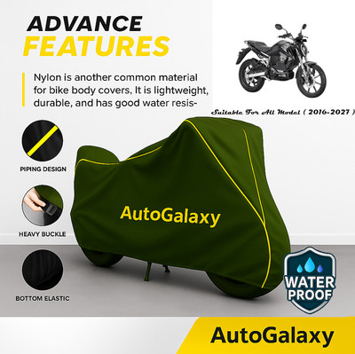 AutoGalaxy Waterproof Two Wheeler Cover for Revolt(RV 300, Green)
