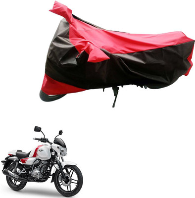 Mdstar Waterproof Two Wheeler Cover for Bajaj(V 150, Black, Red)