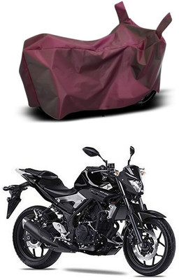 Mdstar Waterproof Two Wheeler Cover for Yamaha(MT 03, Maroon)