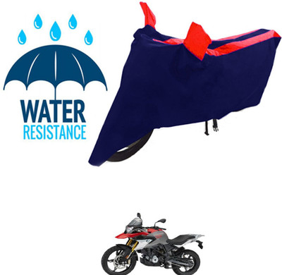 SK AUTO Waterproof Two Wheeler Cover for BMW(G 310 GS, Black, Red)