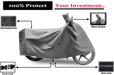 Amexride Two Wheeler Cover for Royal Enfield(Roadster 650, Grey)