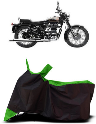 VESMEI Two Wheeler Cover for Royal Enfield(Bullet 350 New, Green)