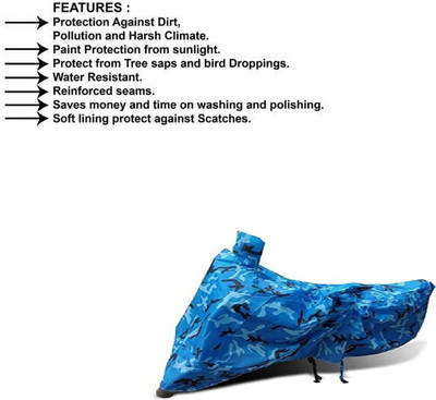 Anlopeproducts Waterproof Two Wheeler Cover for Bajaj(Discover 110, Blue)