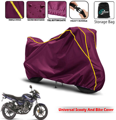 AUTOBIRSA Two Wheeler Cover for Bajaj(Pulsar 135 LS DTS-i, Maroon)