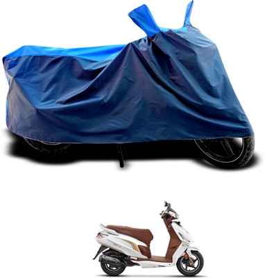 PAGORA Waterproof Two Wheeler Cover for Hero(Maestro Electric, Black, Blue)