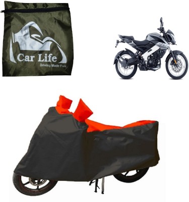 Car Life Waterproof Two Wheeler Cover for Bajaj(Pulsar NS 200, Red, Black)