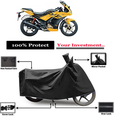 Amexride Two Wheeler Cover for Hero(Karizma ZMR, Black)
