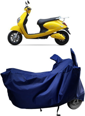 Amexride Two Wheeler Cover for Techo Electra(Emerge BS6, Blue)