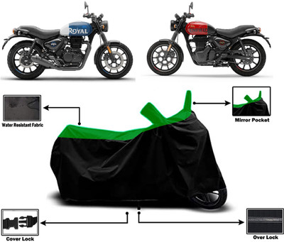Amexride Two Wheeler Cover for Royal Enfield(Hunter 350, Green)