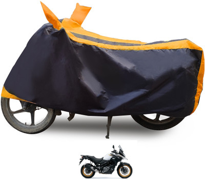 Euro Care Waterproof Two Wheeler Cover for Suzuki(V-Strom 650 XT, Orange)