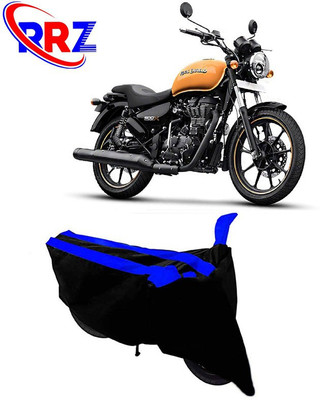RRZ Waterproof Two Wheeler Cover for Royal Enfield(Thunderbird 500, Black, Blue)