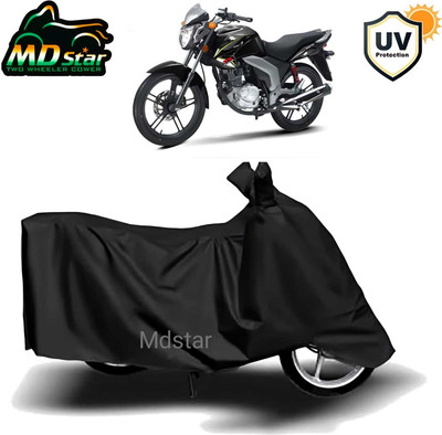 Mdstar Waterproof Two Wheeler Cover for Suzuki(GSX, Black)