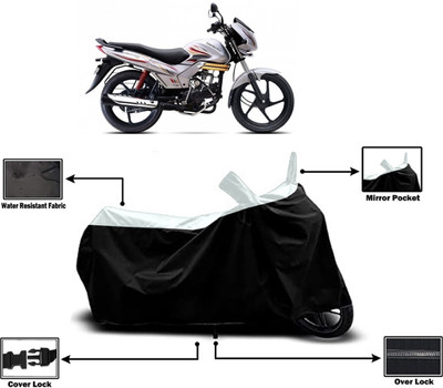 Amexride Two Wheeler Cover for Mahindra(Centuro XT, White)