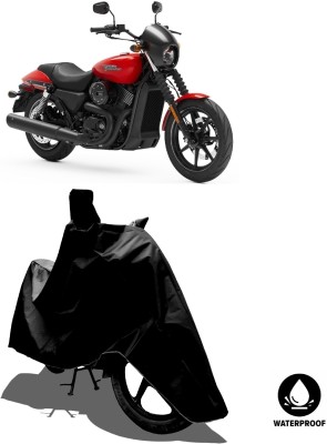 Amexride Waterproof Two Wheeler Cover for Harley Davidson(Street 750, Black)