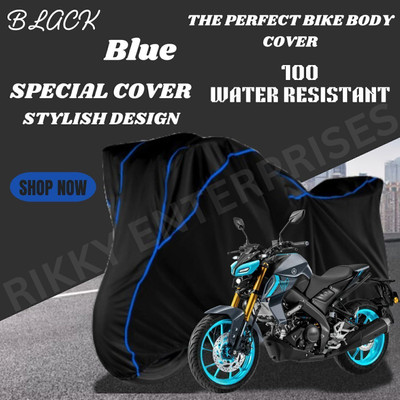 Shiv Kanha Waterproof Two Wheeler Cover for Yamaha(MT 15, Black)