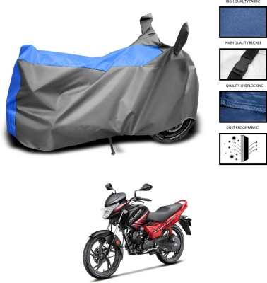 CODOKI Waterproof Two Wheeler Cover for Hero(Glamour i3s, Grey, Blue)