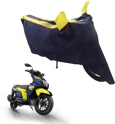 RONISH Waterproof Two Wheeler Cover for TVS(NTORQ, Blue, Yellow)
