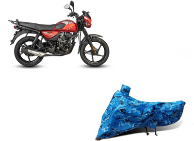 Anlopeproducts Waterproof Two Wheeler Cover for Hero(Duet VX 110CC, Blue)