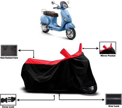 Amexride Two Wheeler Cover for Vespa(Elegante 150 BS6, Red)