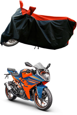 DeepShakshi AUTOMOTIVE Waterproof Two Wheeler Cover for KTM(RC 390, Red)