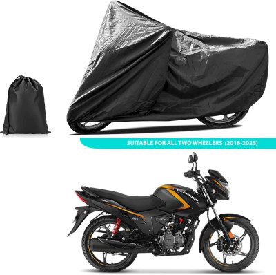 PAGORA Two Wheeler Cover for Hero(Glamour FI, Black)