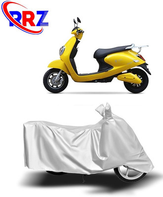 RRZ Waterproof Two Wheeler Cover for Techo Electra(Emerge, White)