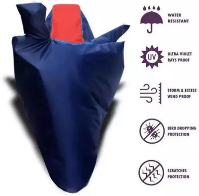 smwzxyu Waterproof Two Wheeler Cover for TVS(Blue, Red)