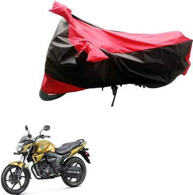 DeepShakshi AUTOMOTIVE Waterproof Two Wheeler Cover for Honda(CB Trigger, Black, Red)