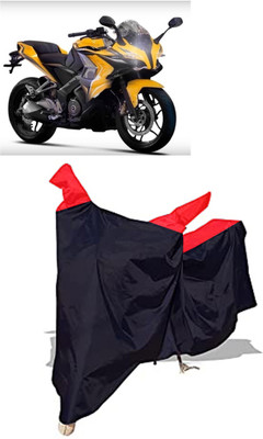 Amexride Two Wheeler Cover for Bajaj(Pulsar SS400, Black)