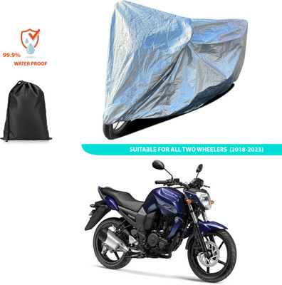 PAGORA Waterproof Two Wheeler Cover for Yamaha(FZ-FI BS6, Silver)