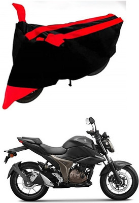 AutoGalaxy Waterproof Two Wheeler Cover for Suzuki(Gixxer 250, Red, Black)