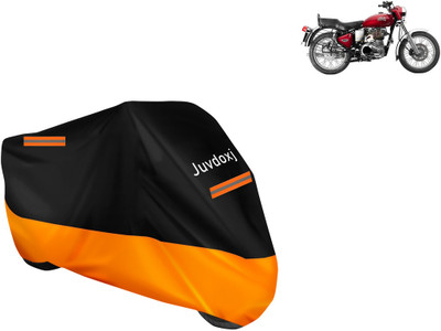 Juvdoxj Waterproof Two Wheeler Cover for Royal Enfield(Bullet Electra Twinspark, Orange)