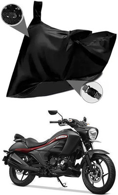 DeepShakshi AUTOMOTIVE Waterproof Two Wheeler Cover for Suzuki(BS6, Black)