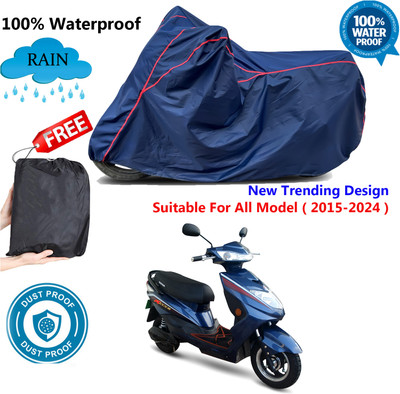 AutoGalaxy Waterproof Two Wheeler Cover for Okinawa(Ridge, Blue, Red)