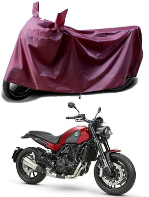 THE REAL ARV Waterproof Two Wheeler Cover for Benelli(Leoncino, Maroon)