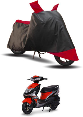 KEDIT Two Wheeler Cover for Ampere(Zeal, Red, Black)